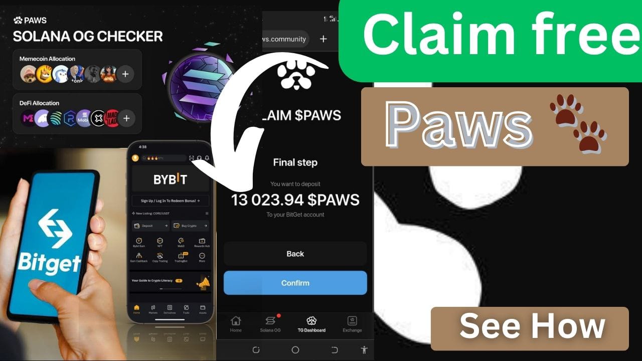 how to claim paws airdrop